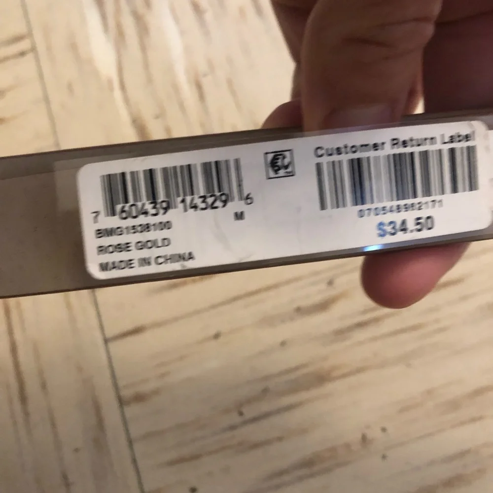 INC International Concepts Women’s Rhinestone-Buckle Belt, Gold, Medium
